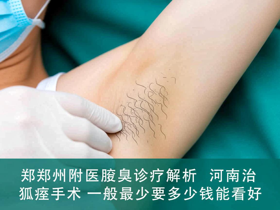 郑州附医腋臭诊疗解析，河南治狐臭手术一般最少要多少钱能看好