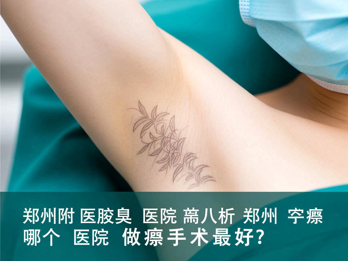 郑州附医腋臭医院解析，郑州哪个医院做腋臭手术最好？
