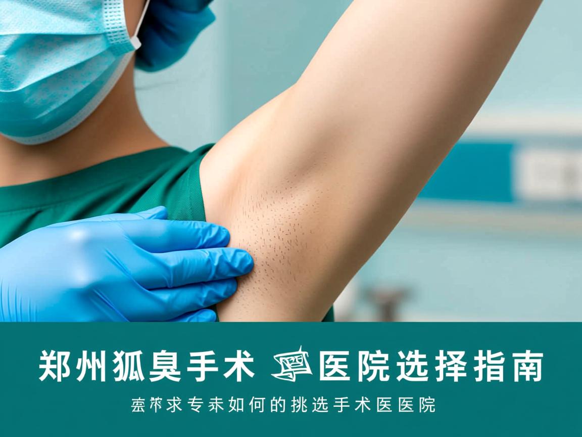 郑州狐臭手术医院选择指南，如何挑选专业的郑州狐臭手术医院