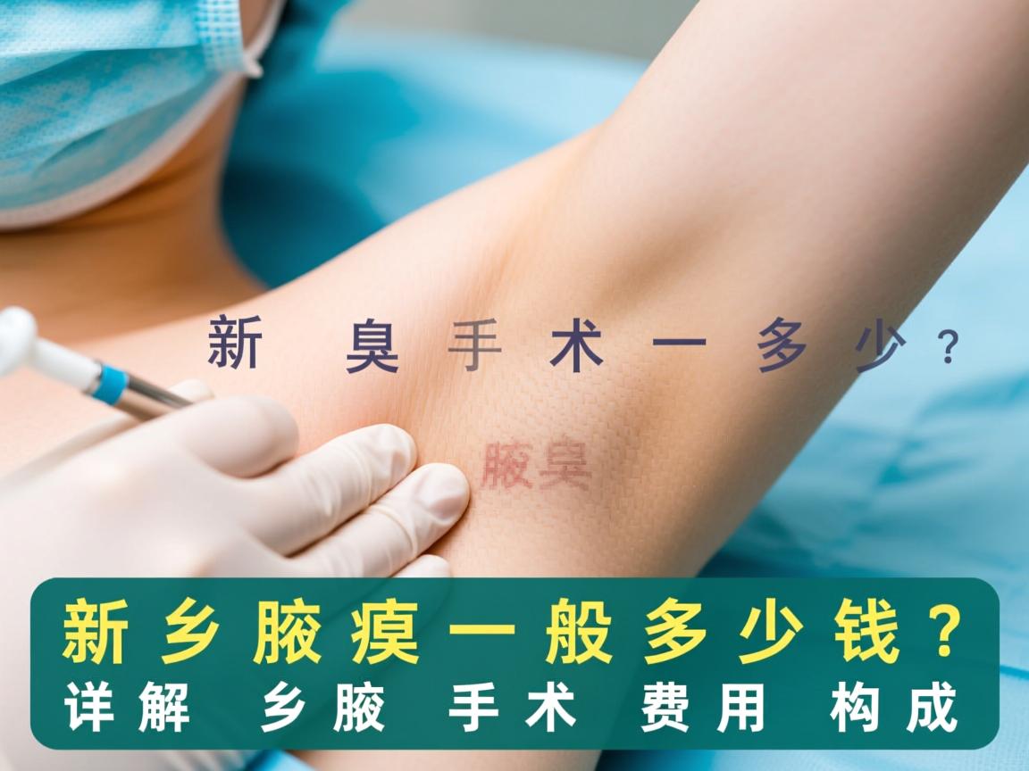 新乡腋臭手术一般多少钱？详解新乡腋臭手术费用构成
