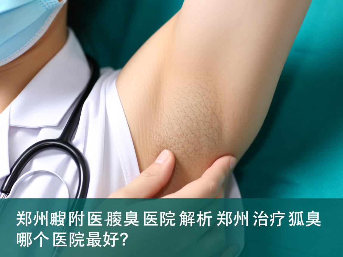 郑州附医腋臭医院解析，郑州治疗狐臭哪个医院最好？