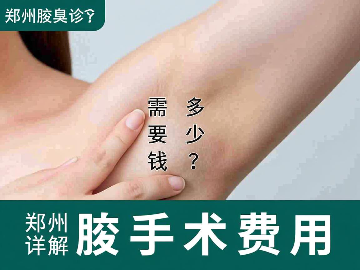 郑州腋臭诊疗需要多少钱?详解郑州腋臭手术费用 郑州腋臭诊疗需要多少钱?详解郑州腋臭手术费用