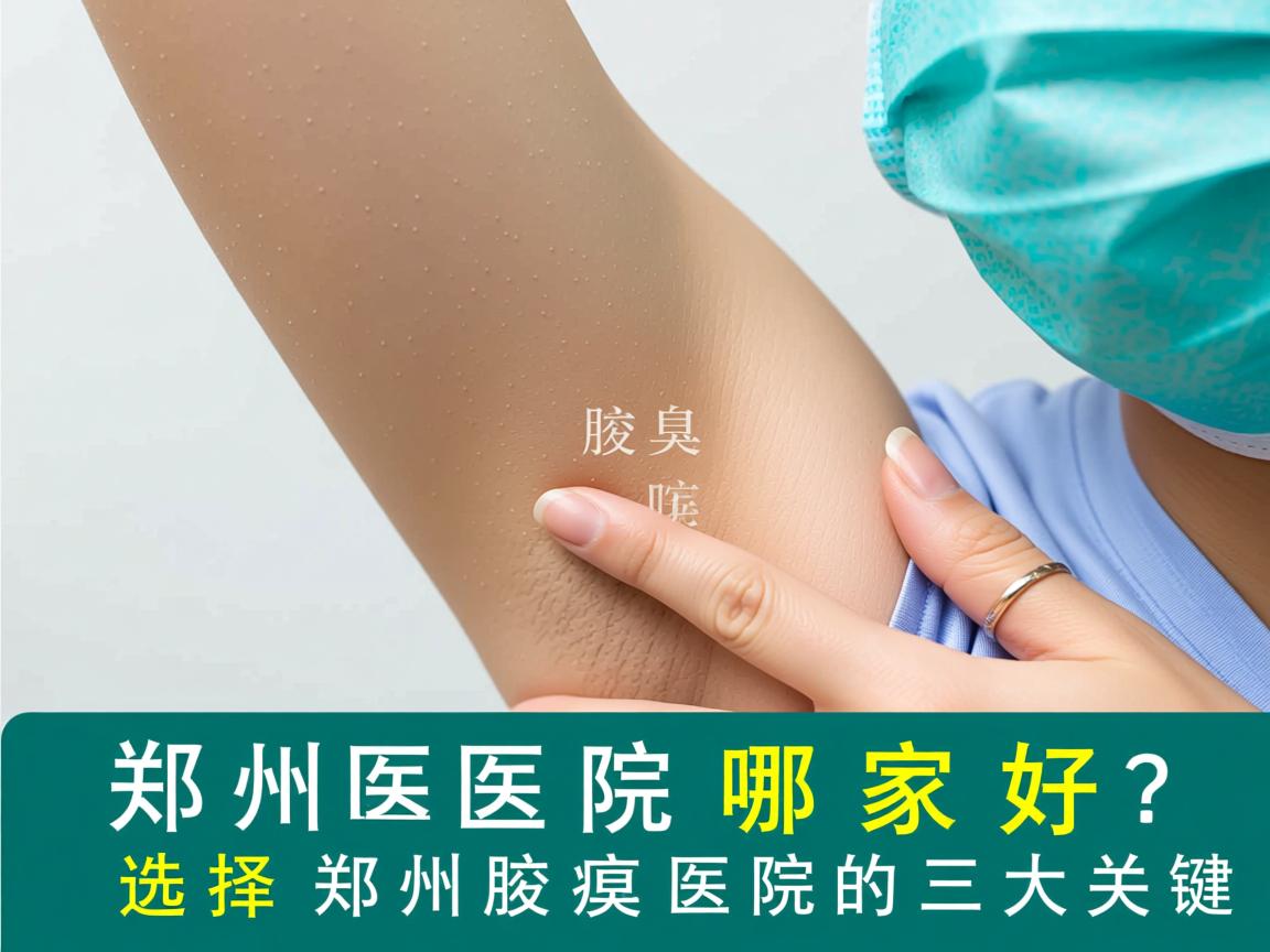 郑州腋臭医院哪家好？选择郑州腋臭医院的三大关键
