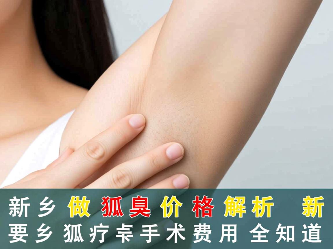 新乡做狐臭价格解析，新乡狐臭手术费用全知道