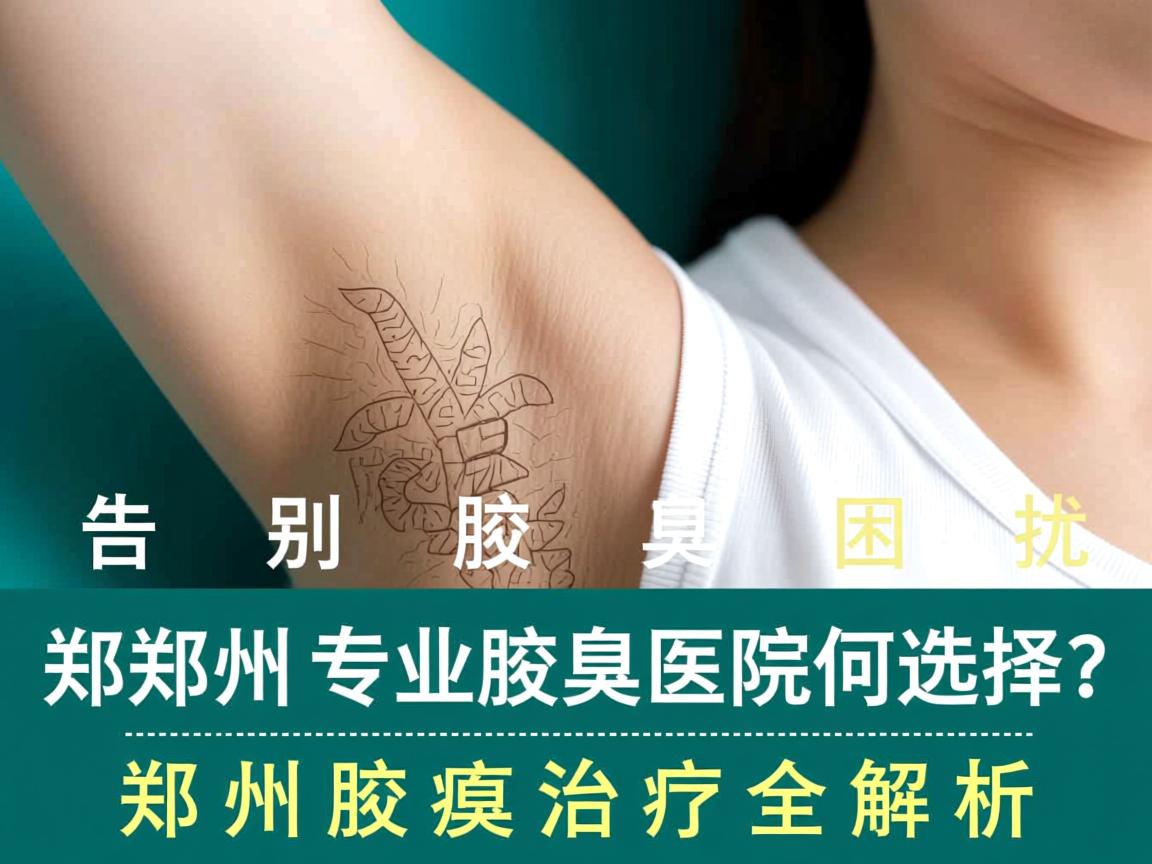 告别腋臭困扰，郑州专业腋臭医院如何选择？郑州腋臭治疗全解析