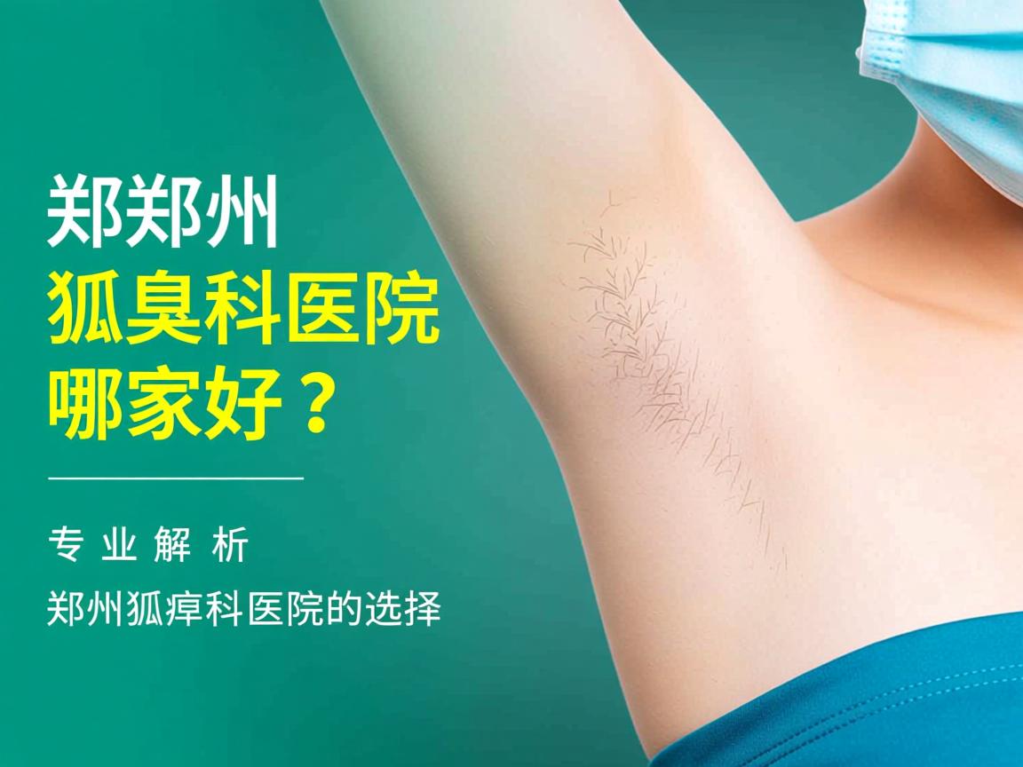 郑州狐臭科医院哪家好？专业解析郑州狐臭科医院的选择