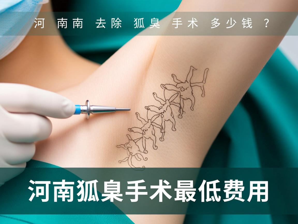 河南去除狐臭手术多少钱？解析河南狐臭手术最低费用