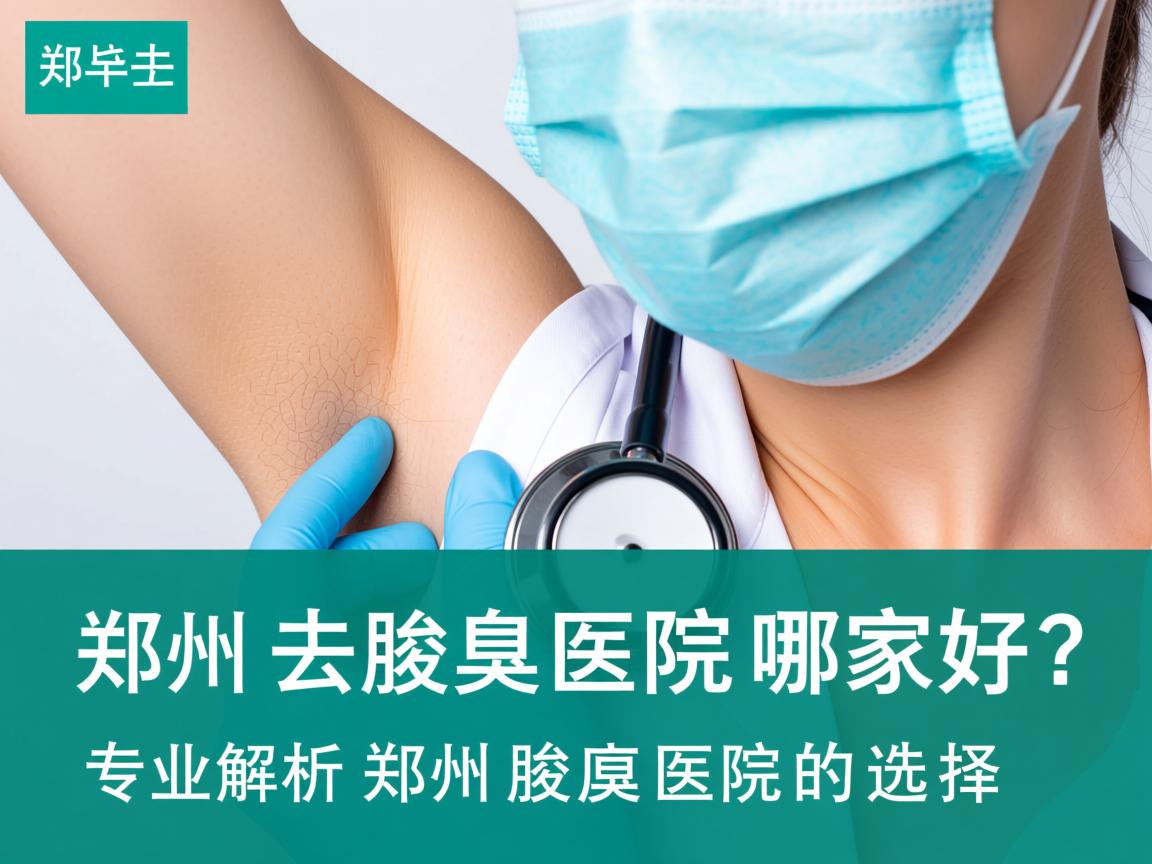 郑州去腋臭医院哪家好？专业解析郑州腋臭医院的选择