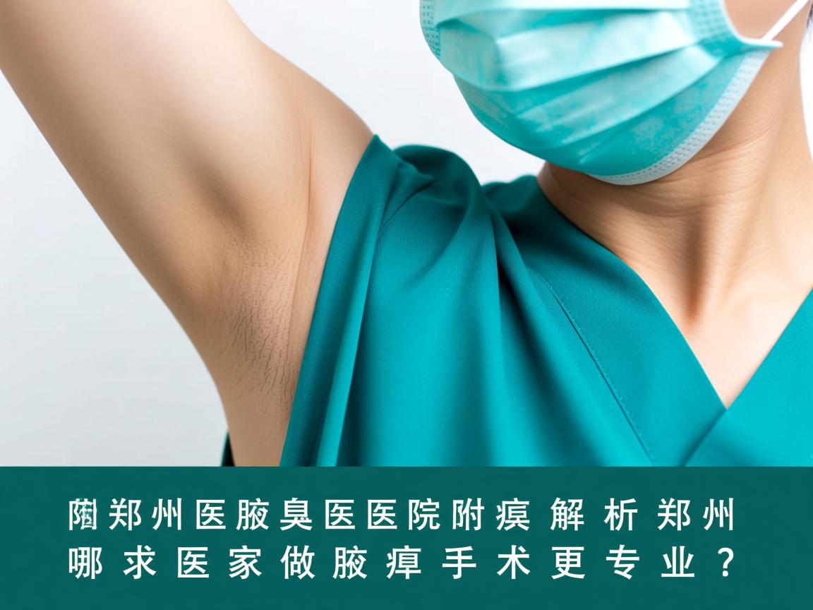 郑州附医腋臭医院解析，郑州哪家医院做腋臭手术更专业？