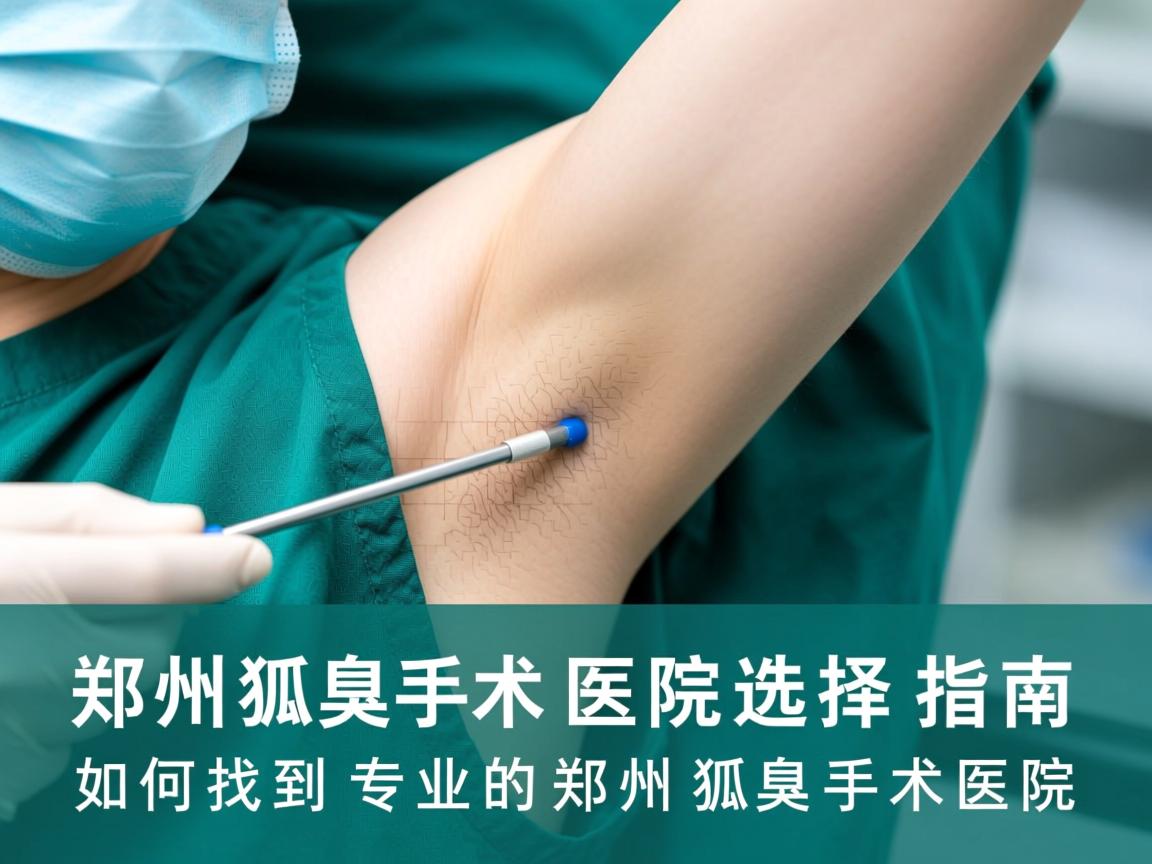 郑州狐臭手术医院选择指南，如何找到专业的郑州狐臭手术医院