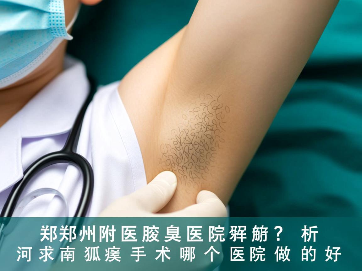 郑州附医腋臭医院解析,河南狐臭手术哪个医院做的好 郑州附医腋臭医院解析,河南狐臭手术哪个医院做的好