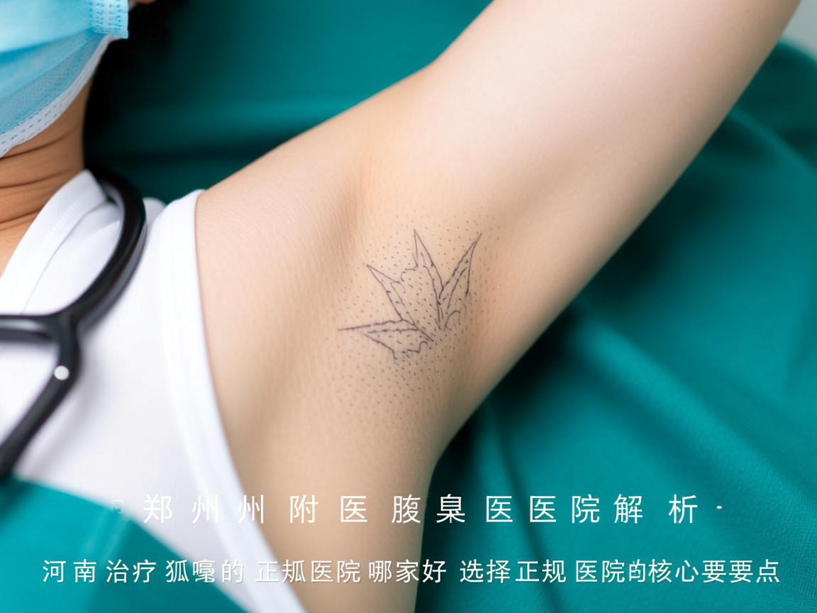 郑州附医腋臭医院解析，河南治疗狐臭的正规医院哪家好，选择正规医院的核心要点