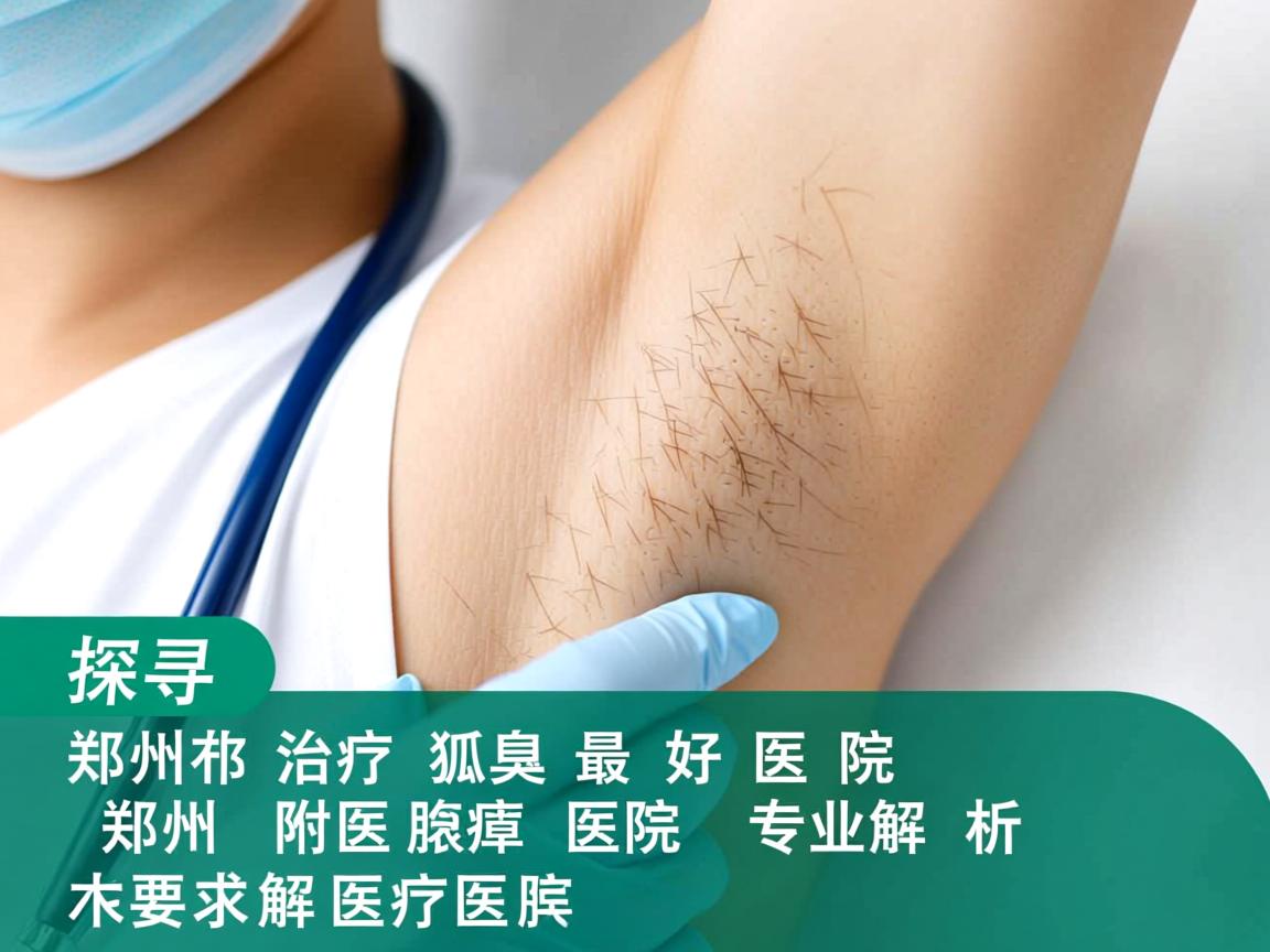 探寻郑州治疗狐臭最好医院，郑州附医腋臭医院专业解析
