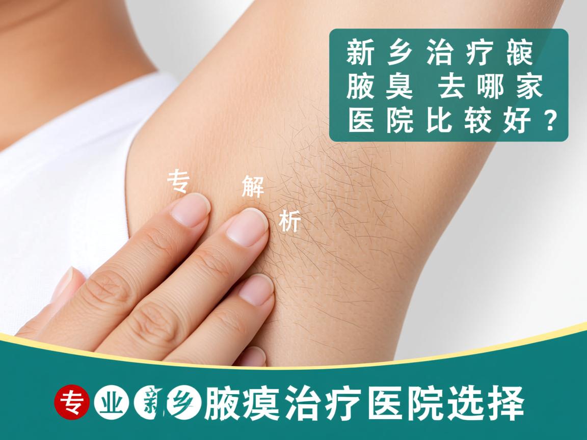新乡治疗腋臭去哪家医院比较好？专业解析新乡腋臭治疗医院选择