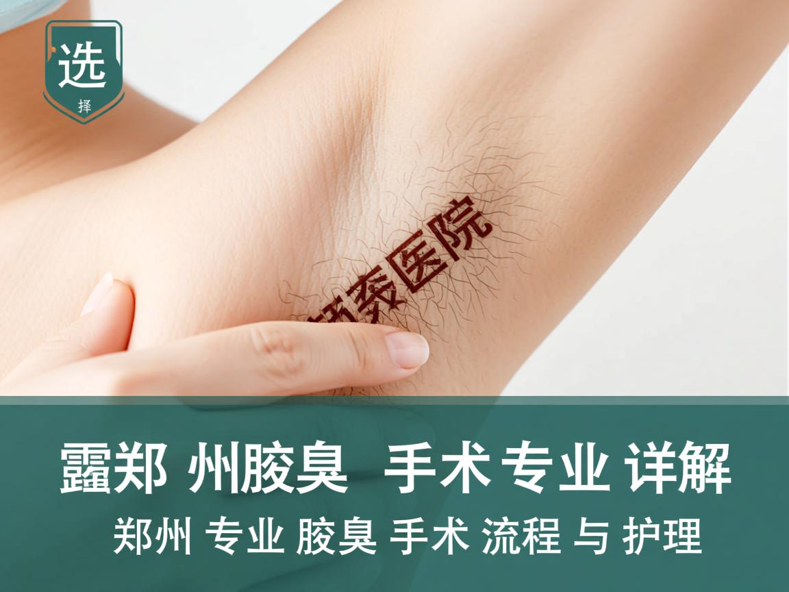 选择郑州腋臭手术专业医院，详解郑州专业腋臭手术流程与护理