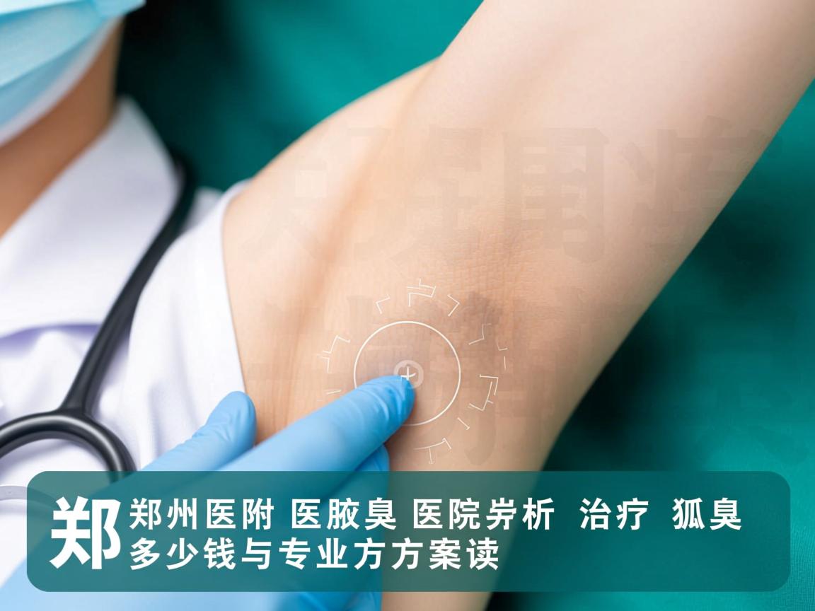 郑州附医腋臭医院解析，郑州附医治疗狐臭多少钱与专业方案解读