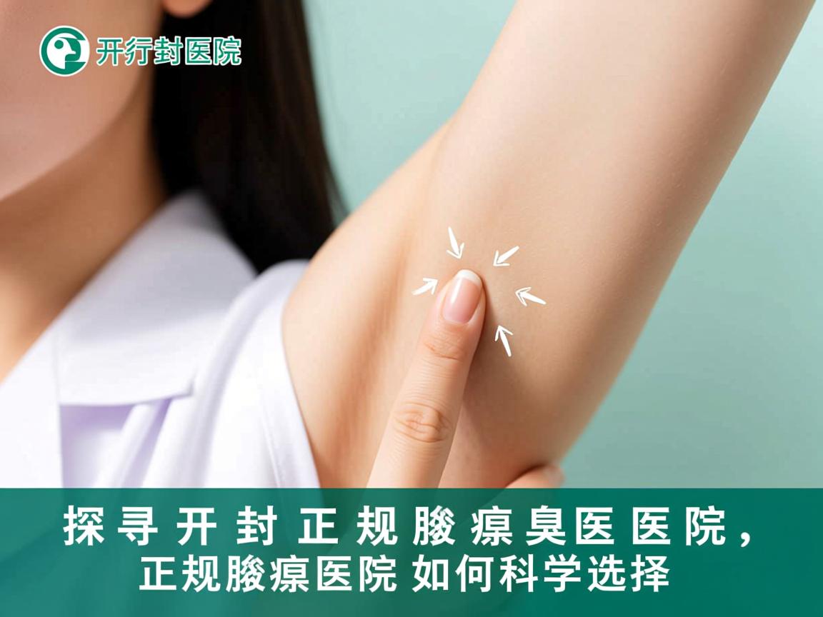 探寻开封正规腋臭医院，正规腋臭医院如何科学选择