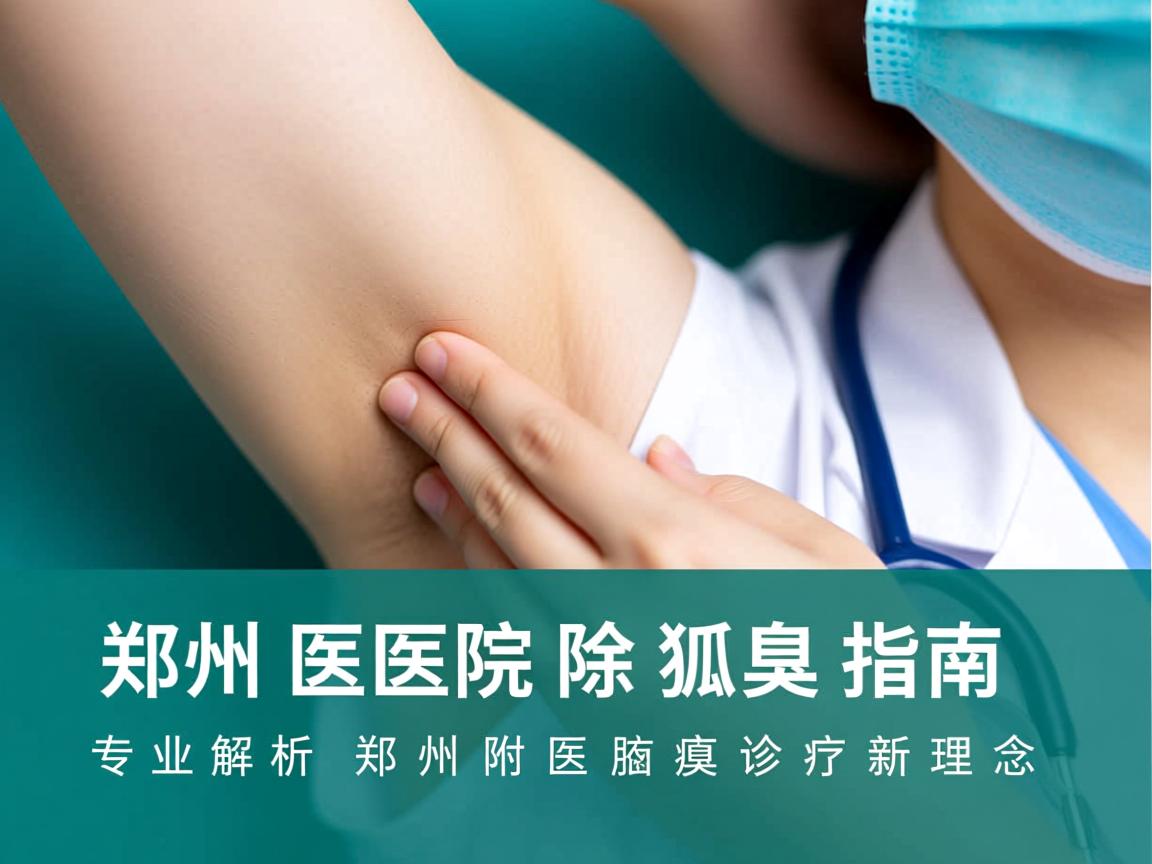 郑州医院除狐臭指南,专业解析郑州附医腋臭诊疗新理念 郑州医院除狐臭指南,专业解析郑州附医腋臭诊疗新理念