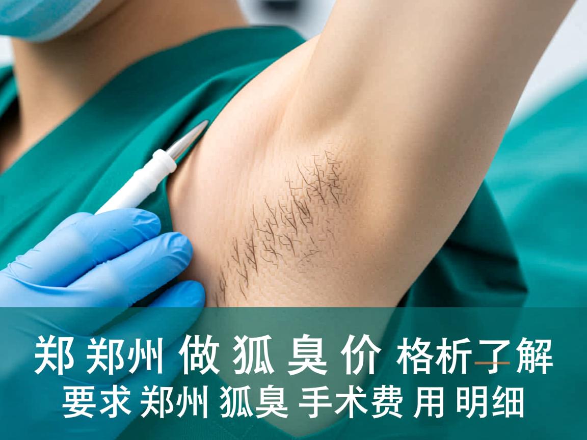 郑州做狐臭价格解析，了解郑州狐臭手术费用明细