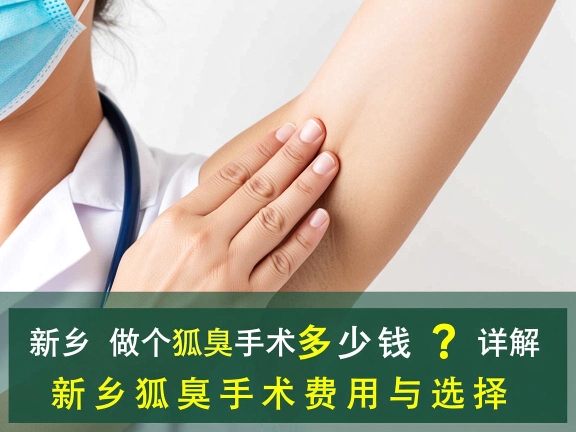 新乡做个狐臭手术多少钱？详解新乡狐臭手术费用与选择