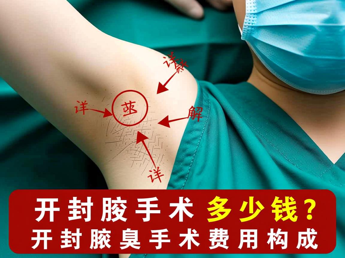 开封腋臭手术多少钱？详解开封腋臭手术费用构成
