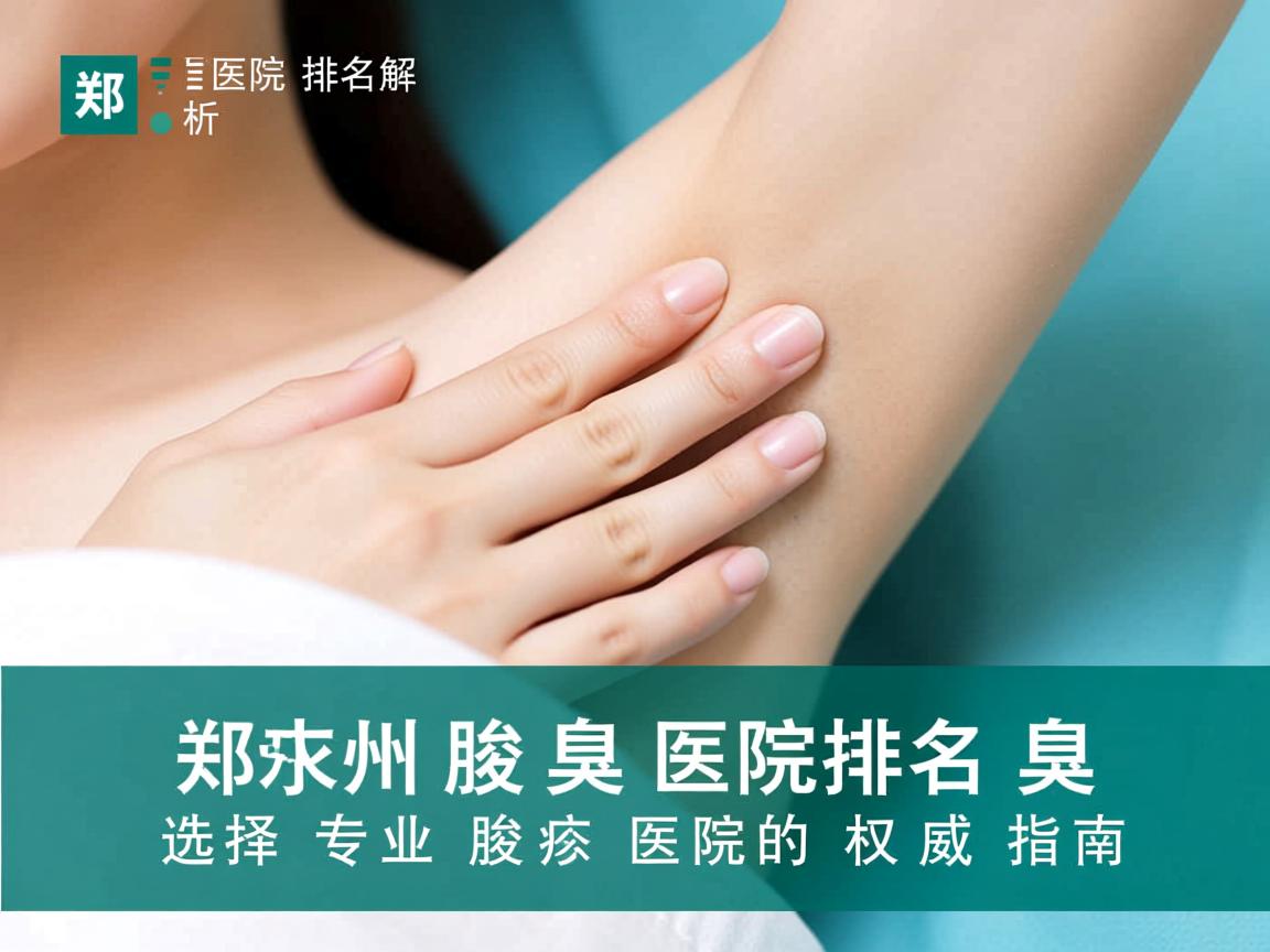 郑州腋臭医院排名解析，选择专业腋臭医院的权威指南