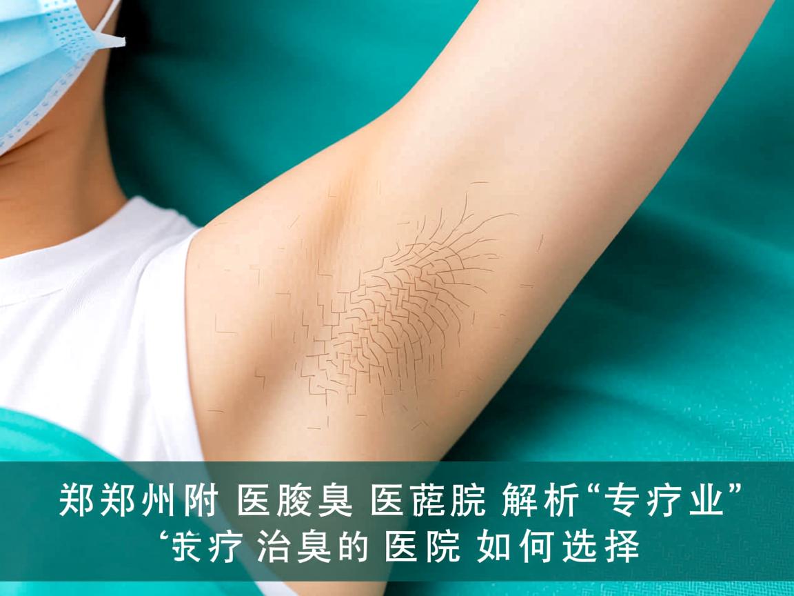 郑州附医腋臭医院解析，专业治疗腋臭的医院如何选择