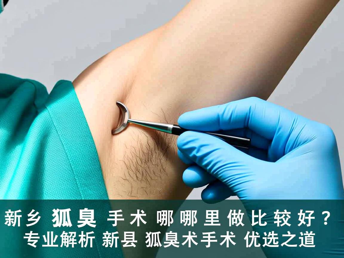新乡狐臭手术哪里做比较好？专业解析新乡狐臭手术的优选之道
