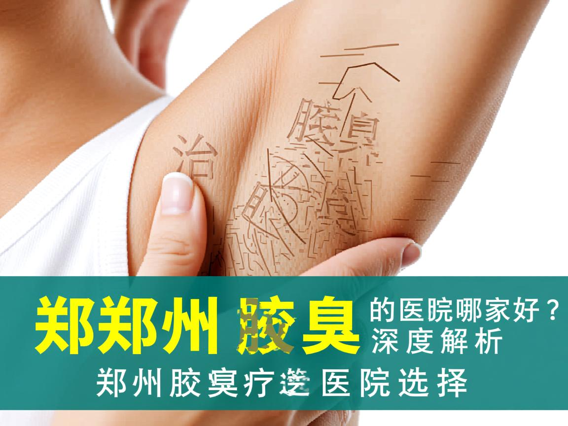 郑州治疗腋臭的医院哪家好？深度解析郑州腋臭治疗医院的选择