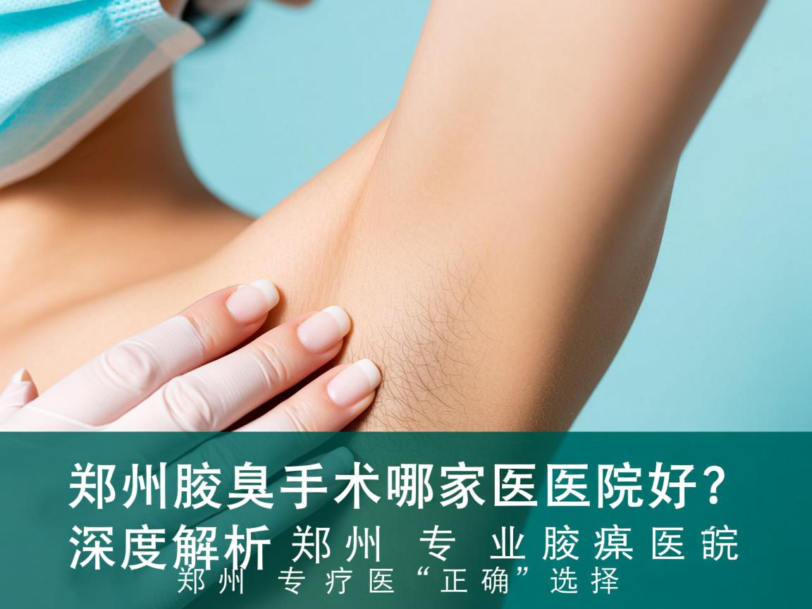 郑州腋臭手术哪家医院好？深度解析郑州专业腋臭医院的正确选择