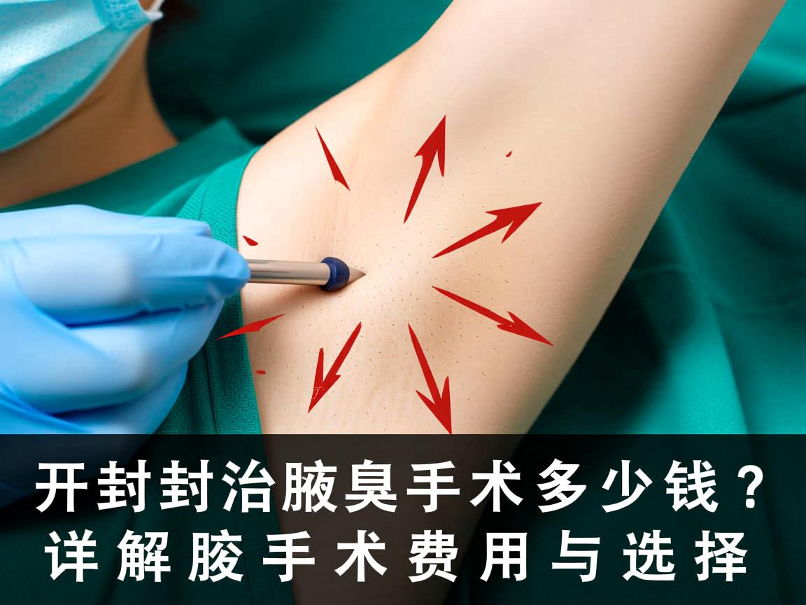 开封治腋臭手术多少钱？详解腋臭手术费用与选择