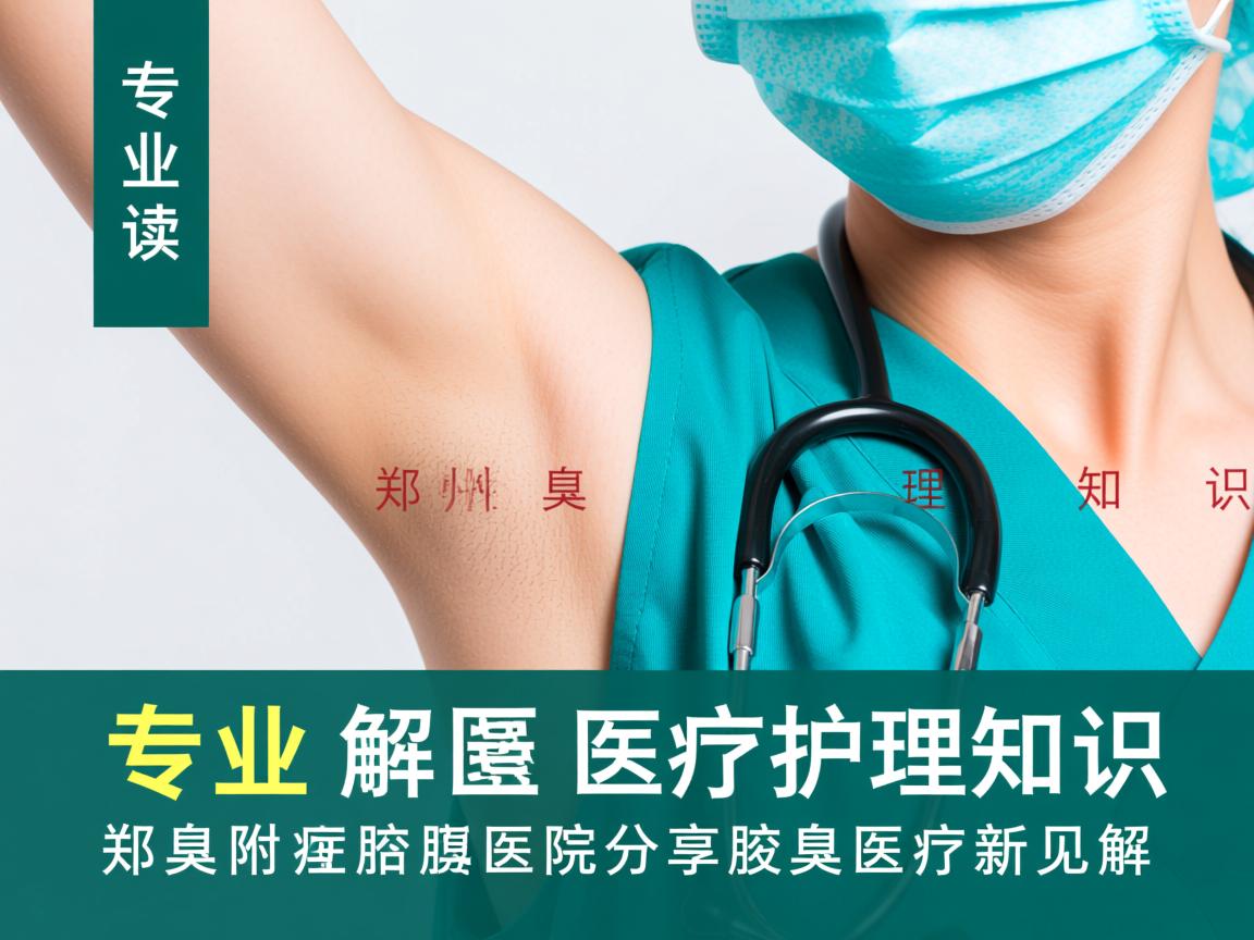 专业解读腋臭医疗护理知识，郑州附医腋臭医院分享腋臭医疗新见解