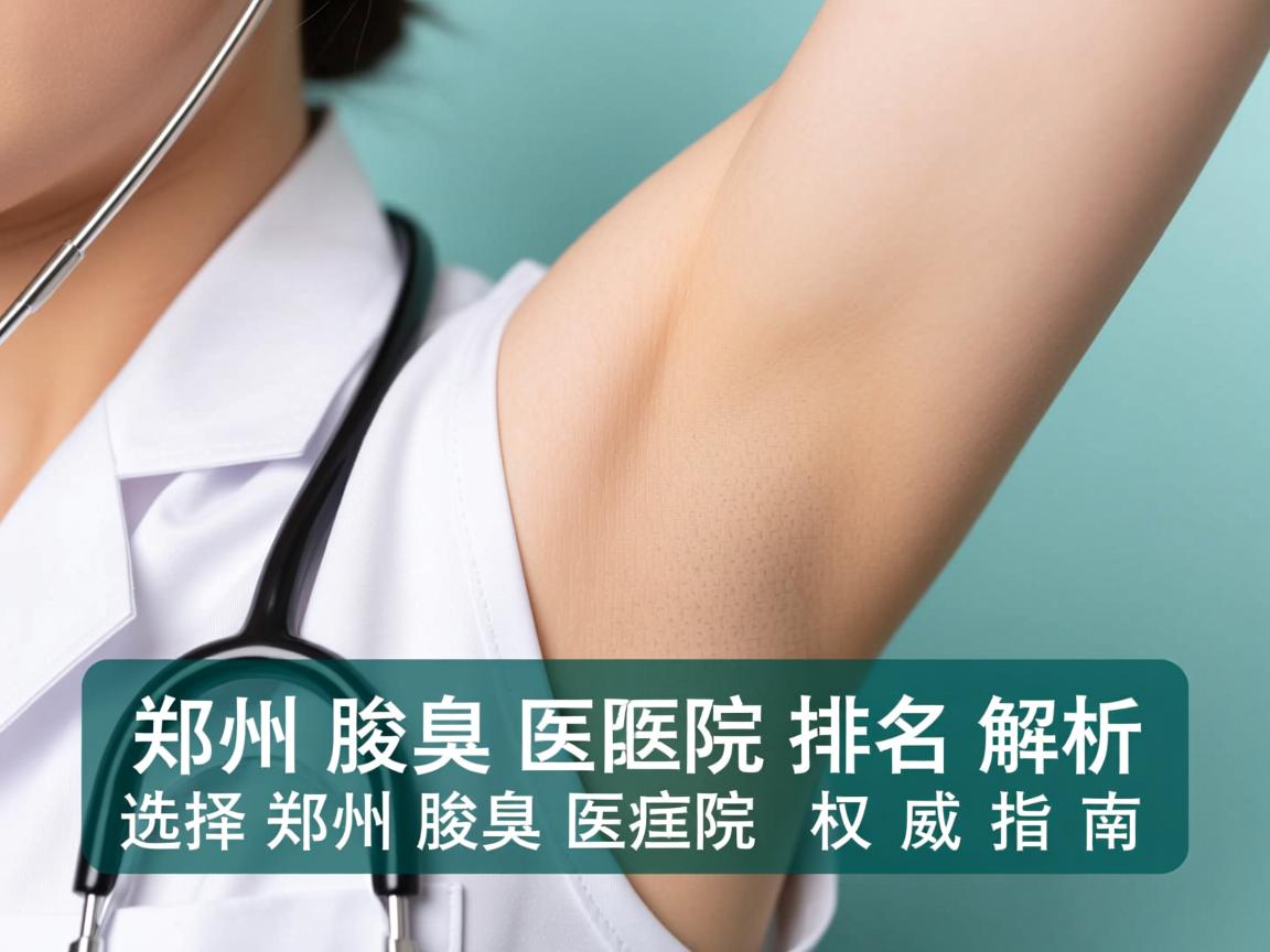 郑州腋臭医院排名解析，选择郑州腋臭医院的权威指南
