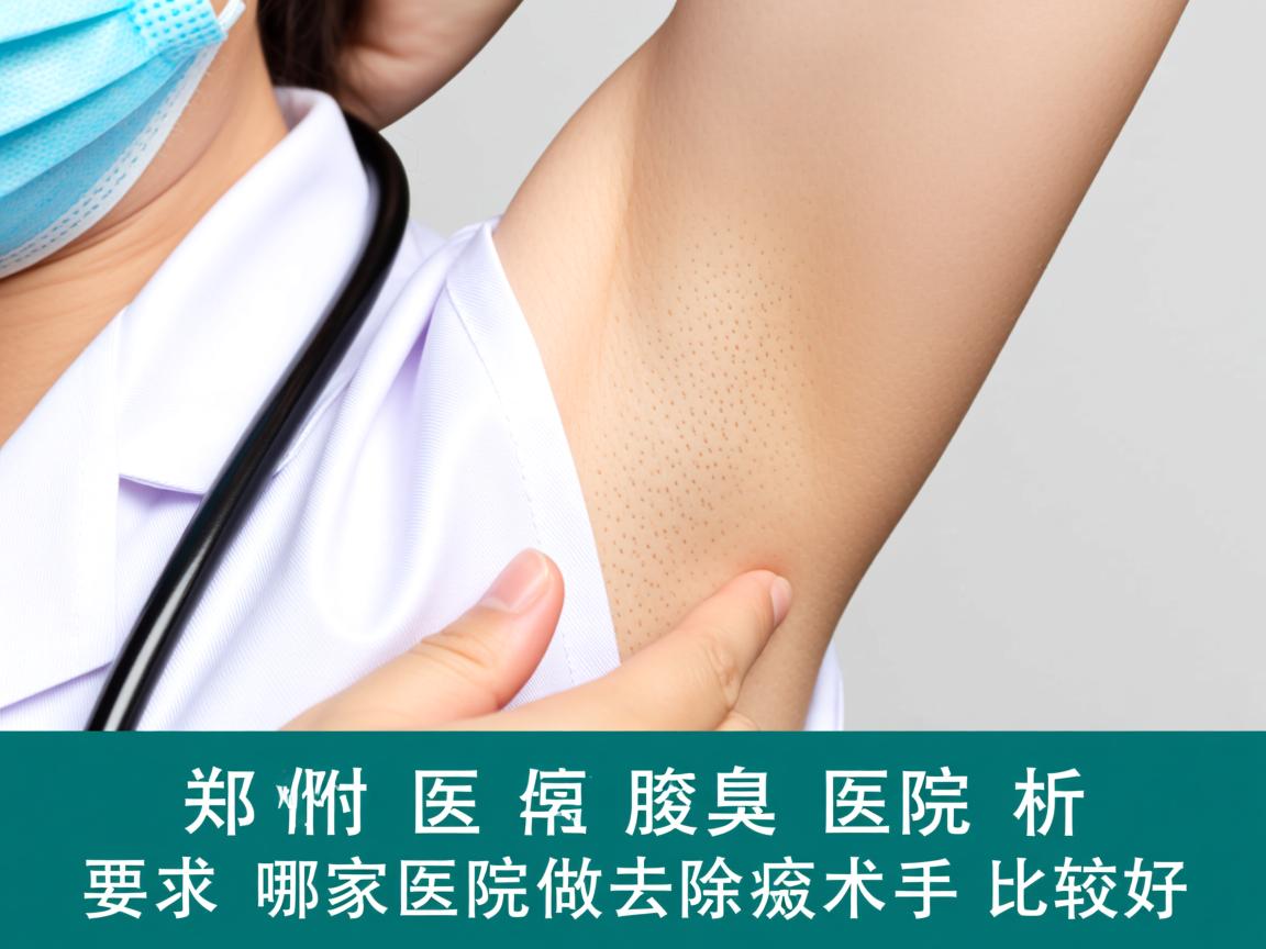 郑州附医腋臭医院解析，郑州哪家医院做去除腋臭手术比较好