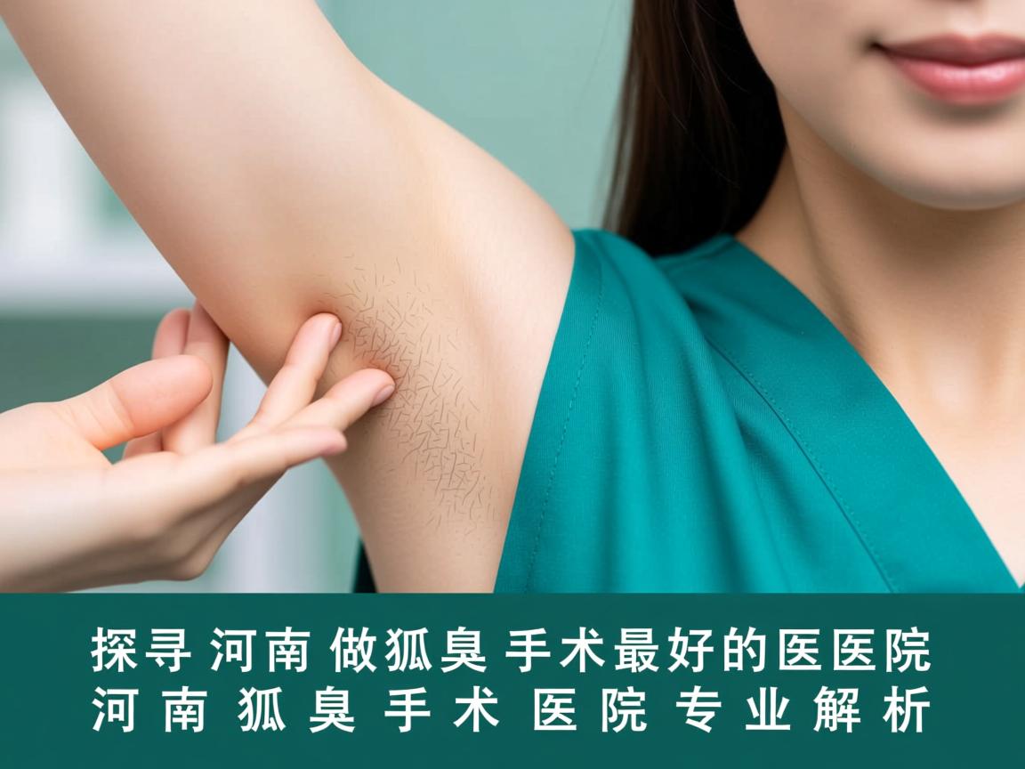 探寻河南做狐臭手术最好的医院，河南狐臭手术医院专业解析