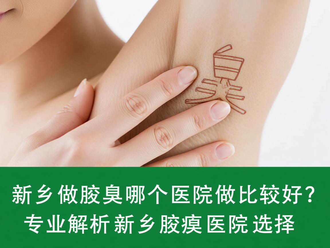 新乡做腋臭哪个医院做比较好？专业解析新乡腋臭医院选择