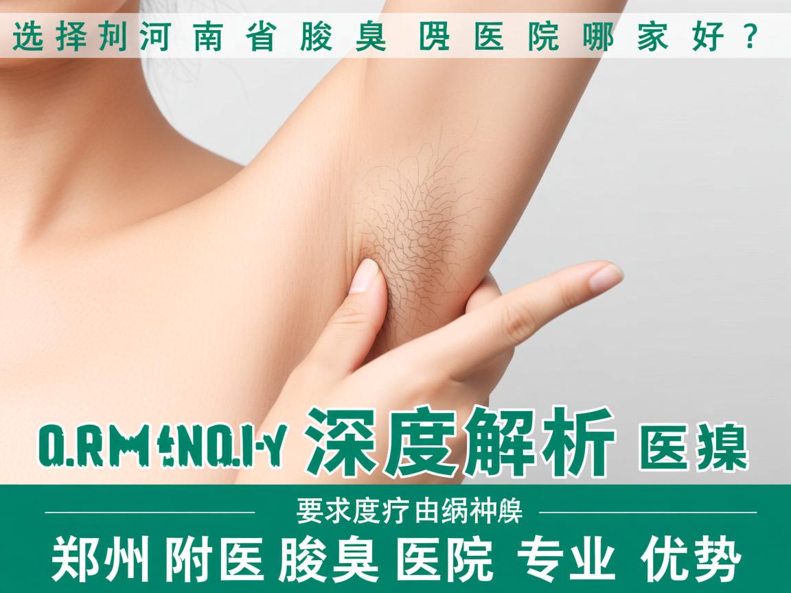 选择河南省腋臭医院哪家好？深度解析郑州附医腋臭医院专业优势