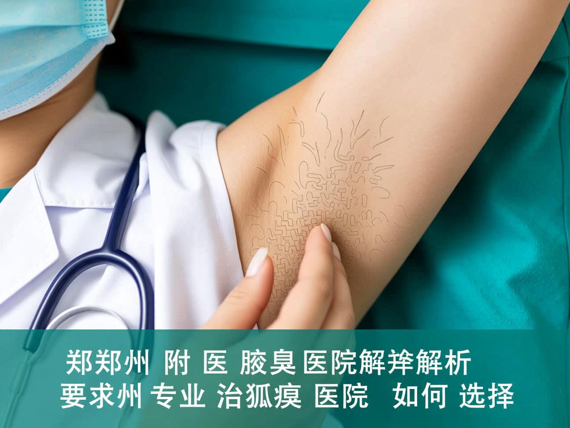 郑州附医腋臭医院解析，郑州专业治狐臭医院如何选择