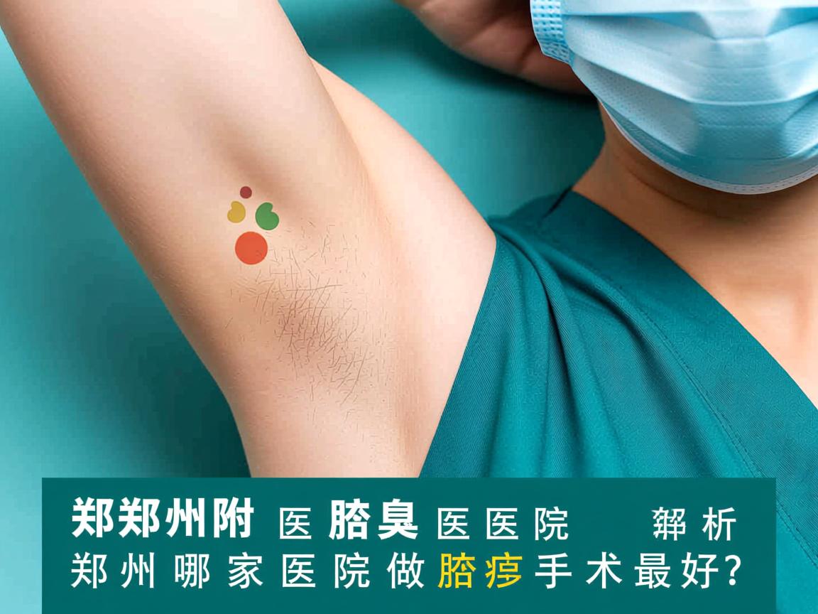 郑州附医腋臭医院解析，郑州哪家医院做腋臭手术最好？