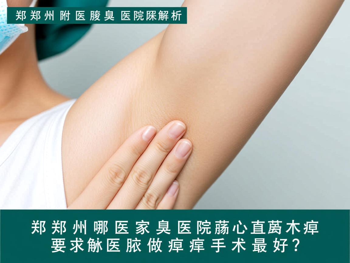 郑州附医腋臭医院解析，郑州哪家医院做腋臭手术最好？