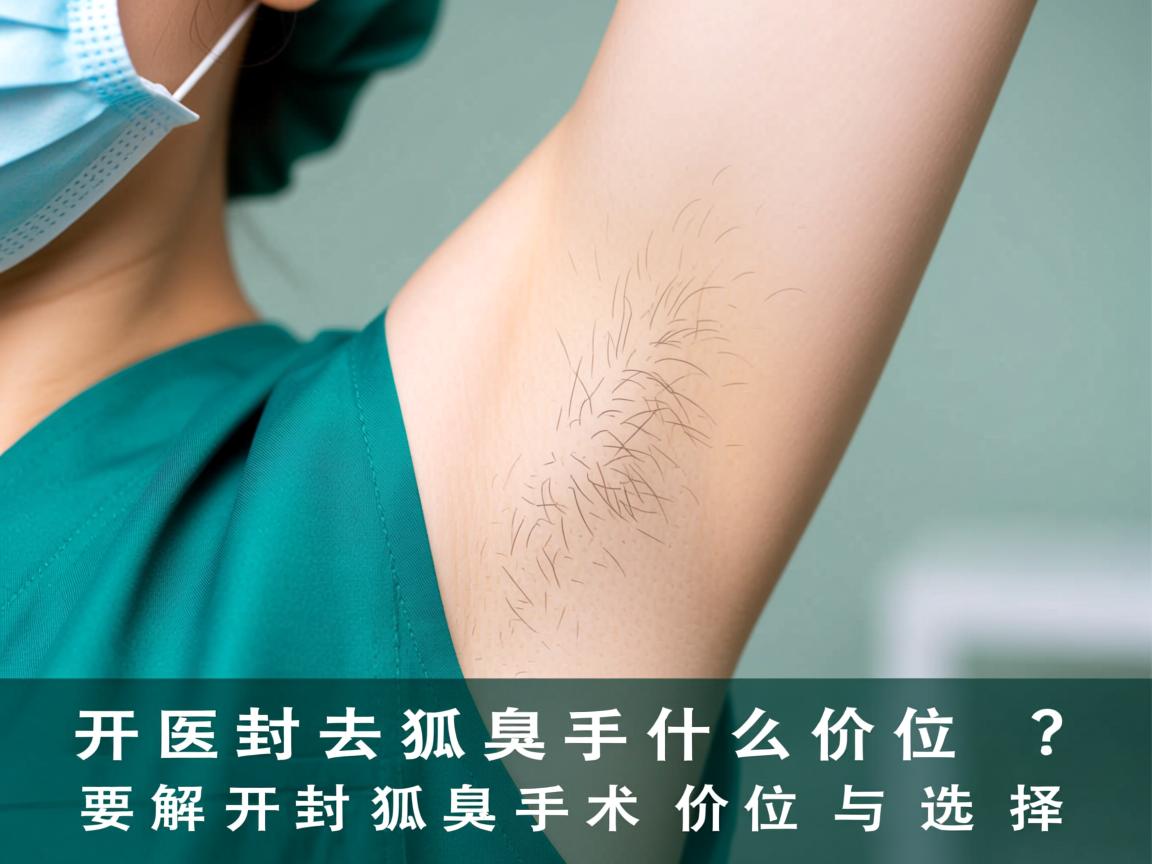 开封去狐臭什么价位？详解开封狐臭手术价位与选择