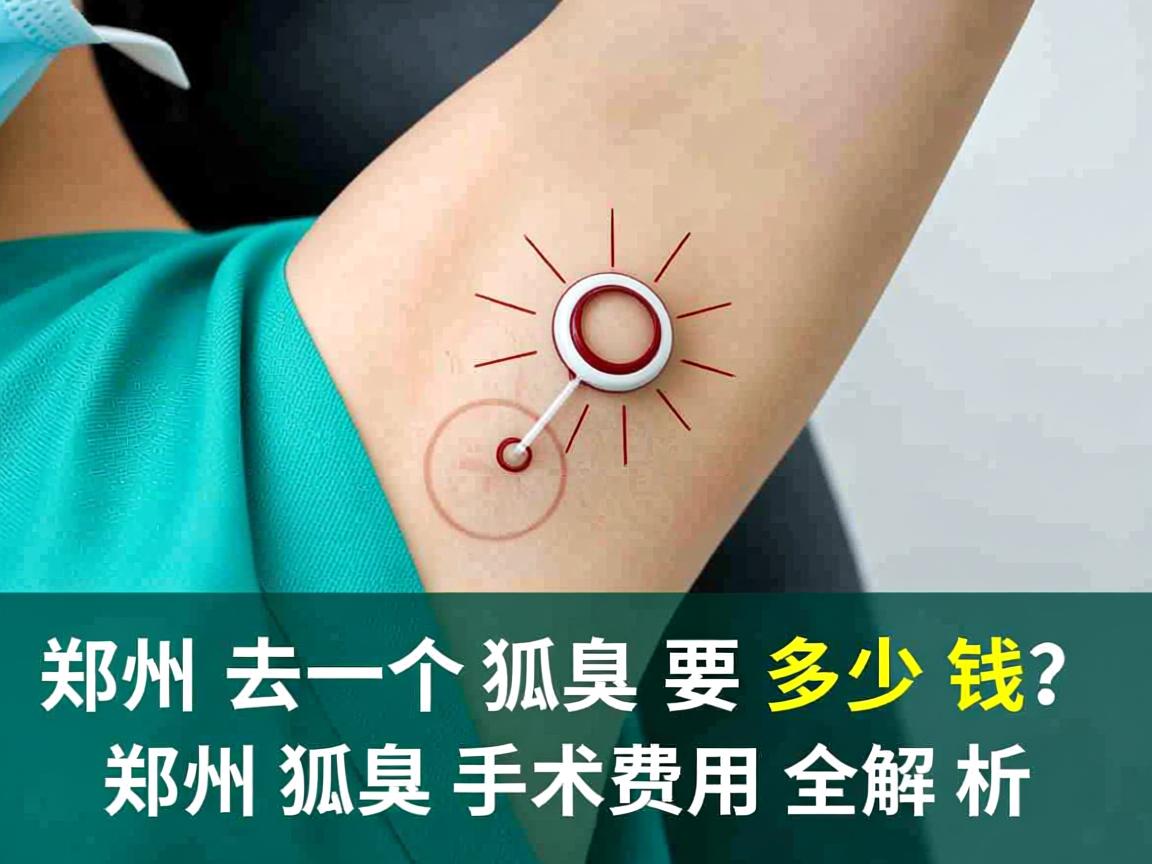 郑州去一个狐臭要多少钱？郑州狐臭手术费用全解析