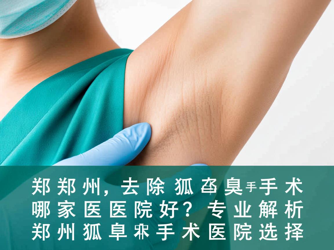 郑州去除狐臭手术哪家医院好？专业解析郑州狐臭手术医院选择
