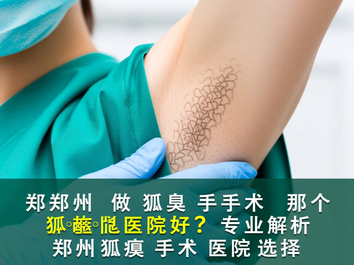 郑州做狐臭手术那个医院好？专业解析郑州狐臭手术医院选择