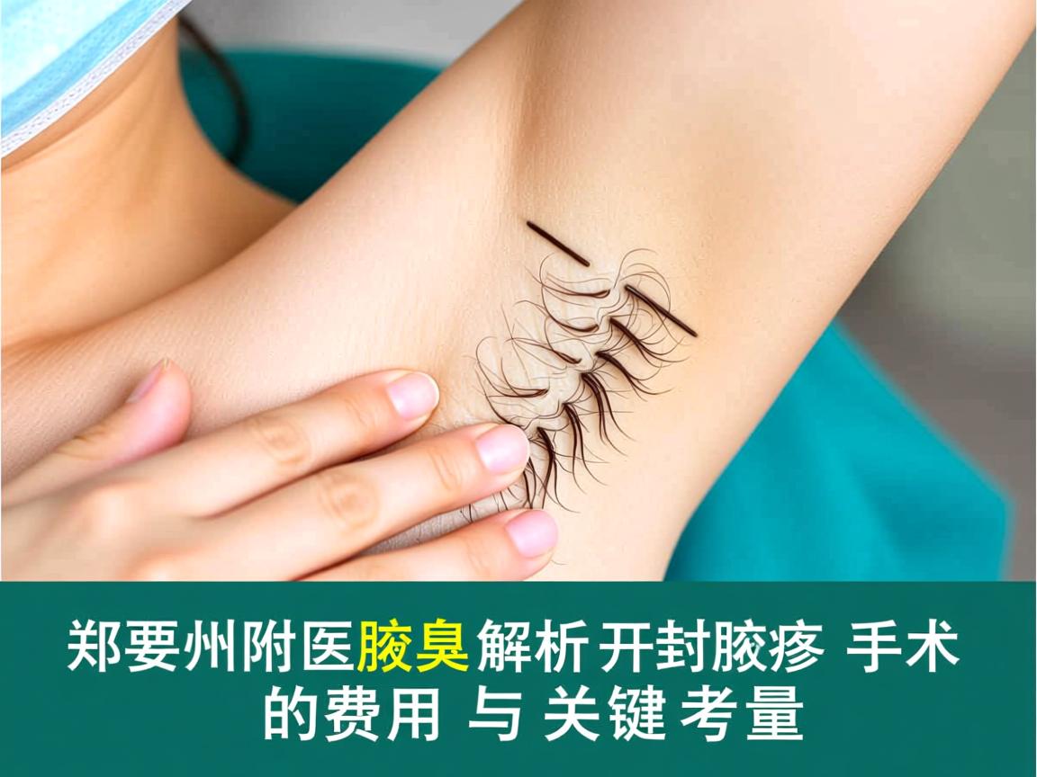 郑州附医腋臭解析，开封腋臭手术的费用与关键考量