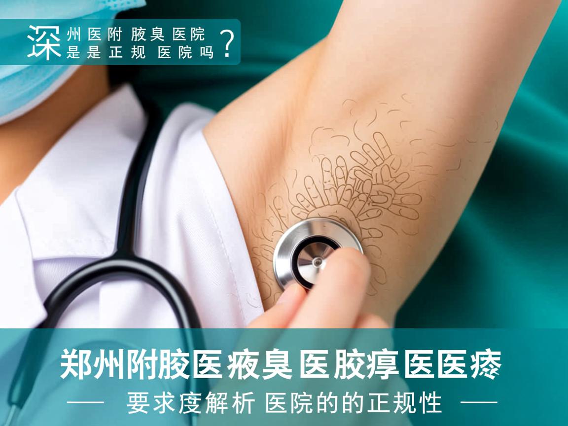 郑州附医腋臭医院是正规医院吗？深度解析郑州附医腋臭医院的正规性