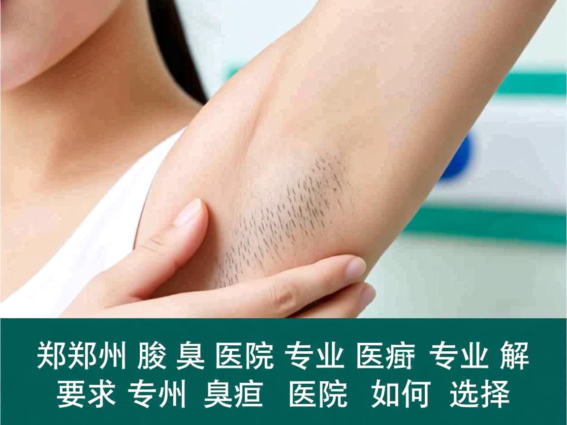 郑州腋臭医院专业解析，郑州专业腋臭医院如何选择