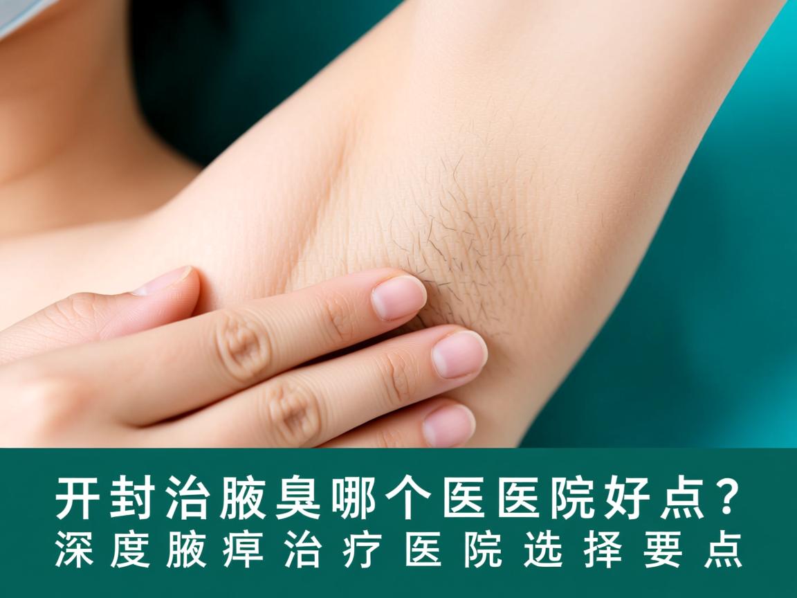 开封治腋臭哪个医院好点？深度解析腋臭治疗医院选择要点
