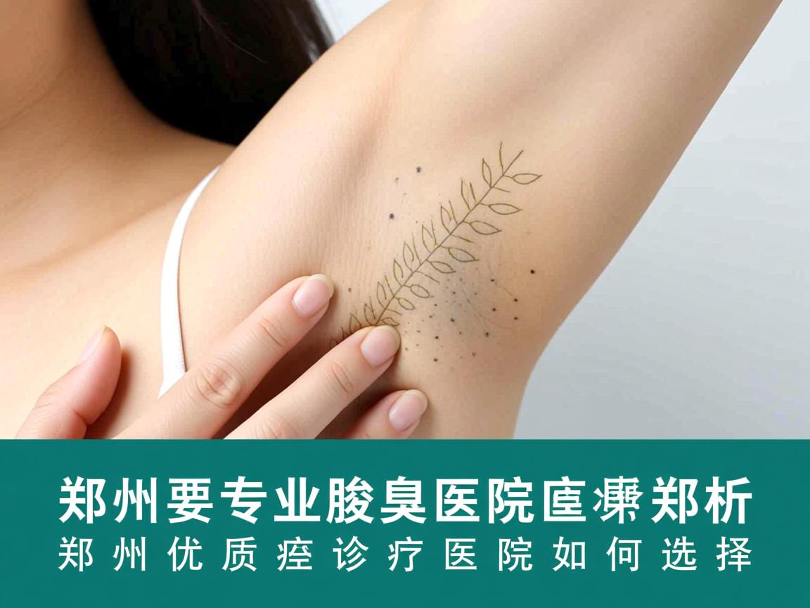郑州专业腋臭医院解析，郑州优质腋臭诊疗医院如何选择