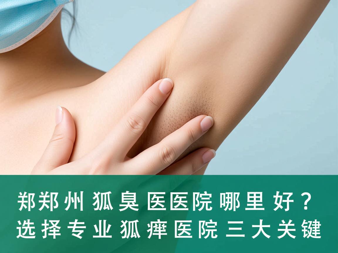 郑州狐臭医院哪里好？选择专业狐臭医院的三大关键